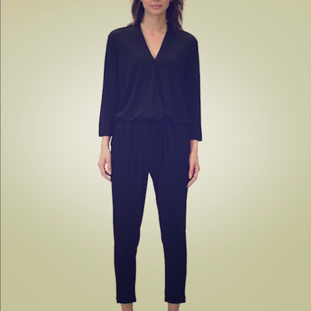 Maternity wrapped jumpsuit